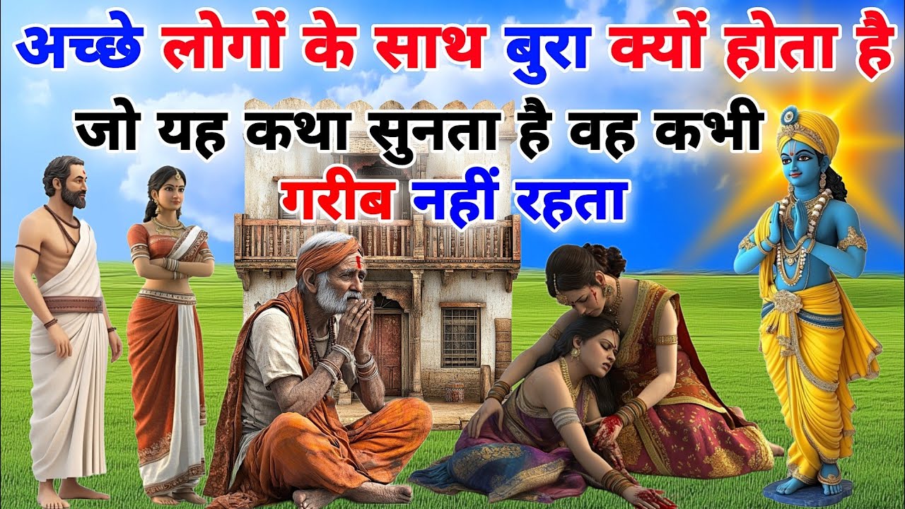 श्री कृष्ण कहते हैं - अच्छे लोगों के साथ बुरा क्यों होता है। अच्छे लोग हमेशा दुखी क्यों रहते है