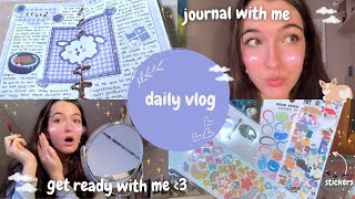 journal with me 🐻‍❄️🌷get ready with me 🧸☁️ daily vlog