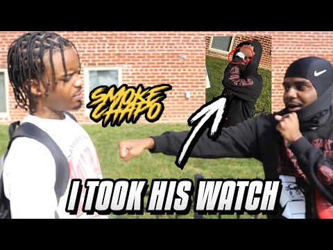 I PULLED UP ON SMOKE CHAPO..... *I TOOK HIS WATCH*