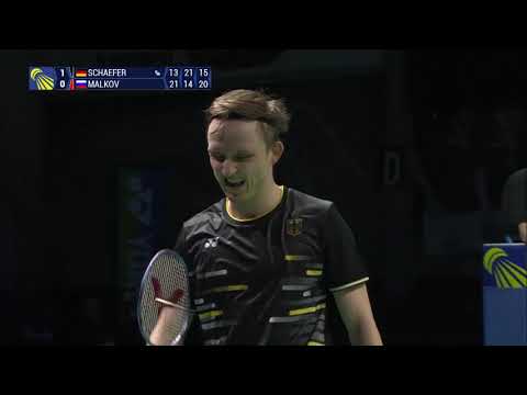 Match points - Germany (Kai Schaefer) vs Russia (Vladimir Malkov) - SF highlight - EMTC 2019