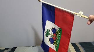 Haiti Flag 🇭🇹 12x18 Stick Unboxing Review