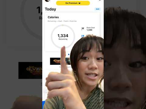 MyFitnessPal Recommends 1300 Calories #shorts