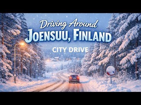 Winter Morning Drive Through City Streets | Joensuu, Finland 🇫🇮