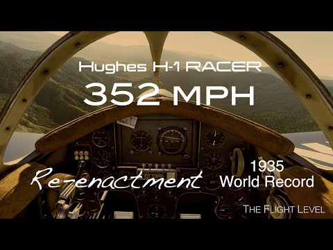 Hughes H-1 Racer - 352 MPH World Record Re-Enactment - The 1935 Story Plus Remastered Photos & Video