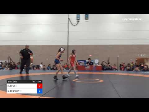 72 Lbs Rr Rnd 3 Heather Crull Team Indiana Vs Elizabeth Brunson Team Nevada