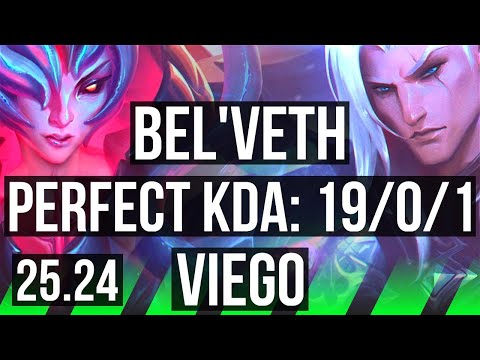 BEL'VETH vs VIEGO (JGL) | Perfect KDA: 19/0/1 | EUW Master | 25.24