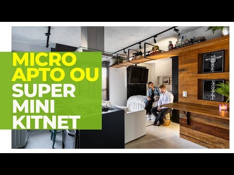 MORRI DE RIR VISITANDO ESSE PEQUENO APARTAMENTO / KITNET MINÚSCULA LINDA DE 29M2 - BOM-HUMOR TOTAL