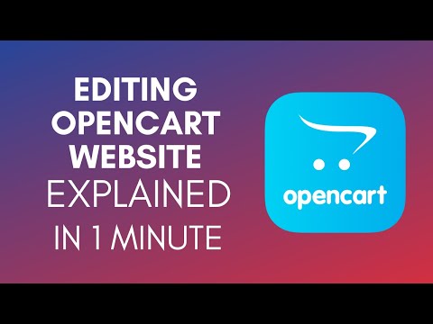 How To Edit OpenCart Website (2025)