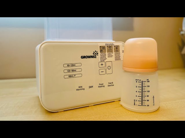 Vídeo relacionado con Grownsy Calienta Biberones | Esterilizador Biberones | Calentador Rápido de Alimentos para Bebés 9-en-1 y Descongelador Calentador Pantalla LCD Control Preciso de Temperatura para Leche Materna