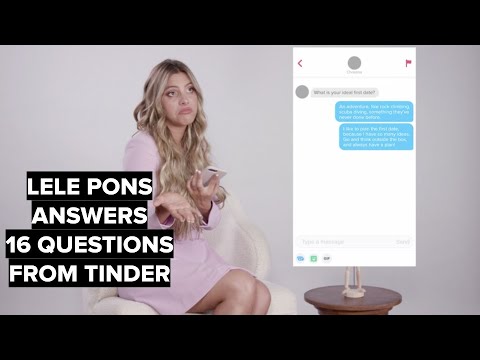Lele PonsはTinderユーザーからの16のデートの質問に答えています。 (Lele Pons Answers 16 Dating Questions From Tinder Users)
