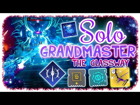 Solo 1620 Grandmaster Nightfall Warlock- The Glassway - Stasis Turret Build Destiny 2 Commentary