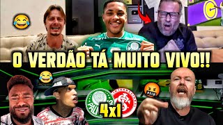 😂😱 REAÇÕES DOS RIVAIS APÓS GOLEADA DO VERDÃO - PALMEIRAS 4X1 INTERNACIONAL 
