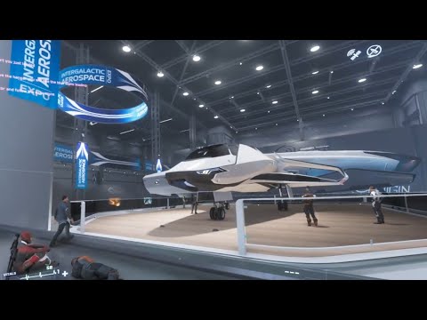 Star Citizen 3.7.2 Aerospace Expo day 6 + Cinematic driving on Wala