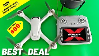 $89 Camera Drone with Display - WOW! - AE9 Review