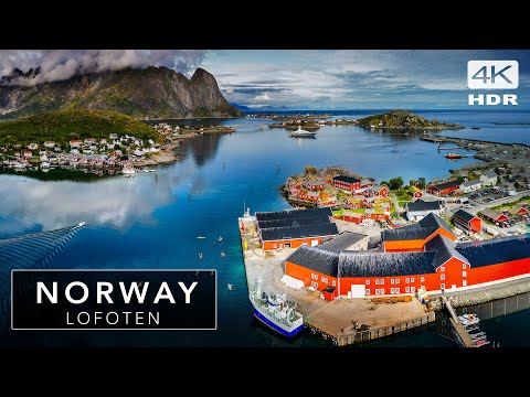 LOFOTEN - CIDADES MAIS CÊNICAS DA TERRA, Reine, Siskroy, NORUEGA 4K - Passeio Cinematográfico