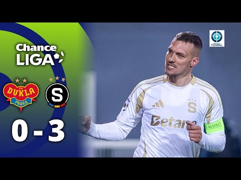 Doppelpacker Haraslin! Sparta bleibt an Slavia dran | Dukla Prag - Sparta Prag