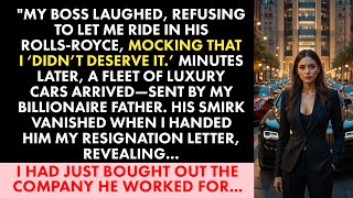 "BOSS MOCKED ME OVER HIS ROLLS-ROYCE—MY BILLIONAIRE FATHER SENT LUXURY CARS & I BOUGHT HIS COMPANY"
