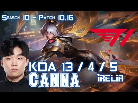 T1 Canna IRELIA vs LUCIAN Top - Patch 10.16 KR Ranked