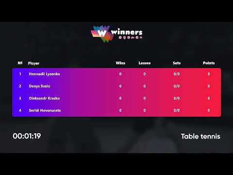 WINners League 02.02.2022 Lysenko H. - Suslo D. 11:30