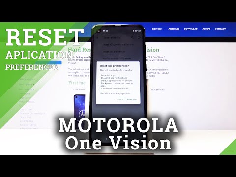 How to Reset App Preferences in MOTOROLA One Vision – Restore App Defaults