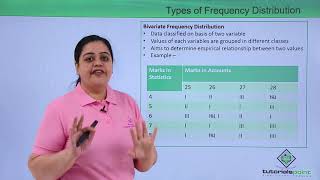 Class 11th – Types of Frequency Distribution | Statistics for Economics | Tutorials Point