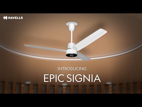Experience the perfect blend of style and efficiency with the Havells Epic Signia BLDC Ceiling Fan.