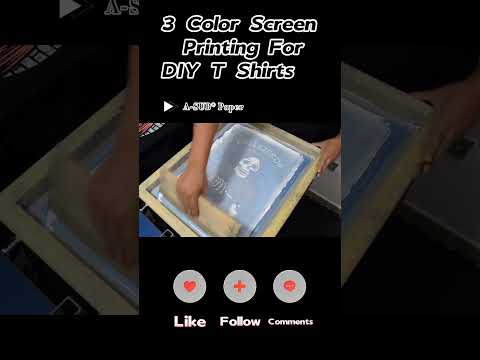 3 Color Screen Printing | Silk Screen Printing | Tutorial | DIY Silk Screen Printing | A-SUB® Paper
