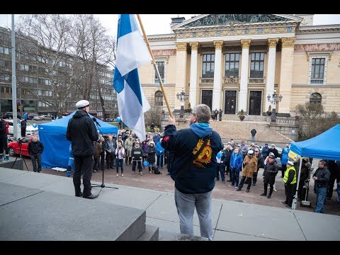 Vapputilaisuus 1.5.2018 Suomen Pankin edessä