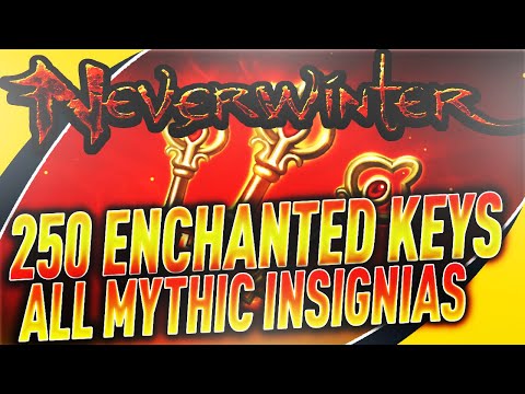 I BOUGHT 250 ENCHANTED KEYS - Opening 250Dragon Cult Lockboxes + ALL MYTHIC INSIGNIAS in Neverwinter