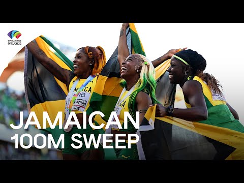 Shelly-Ann Fraser-Pryce leads Jamaican 100m sweep 🇯🇲 | World Athletics Championships Oregon 22