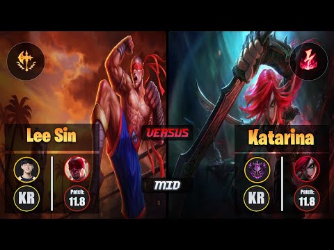 Naehyun LEE SIN (Mid) [Conqueror] VS KATARINA - Master KR Patch 11.8