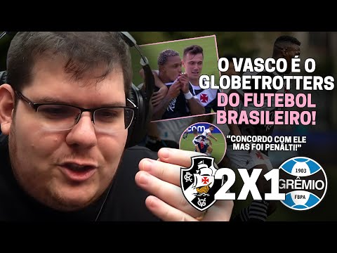 CASIMIRO REAGE: VASCO 2 X 1 GRÊMIO - BRASILEIRÃO 2024 | Cortes do Casimito