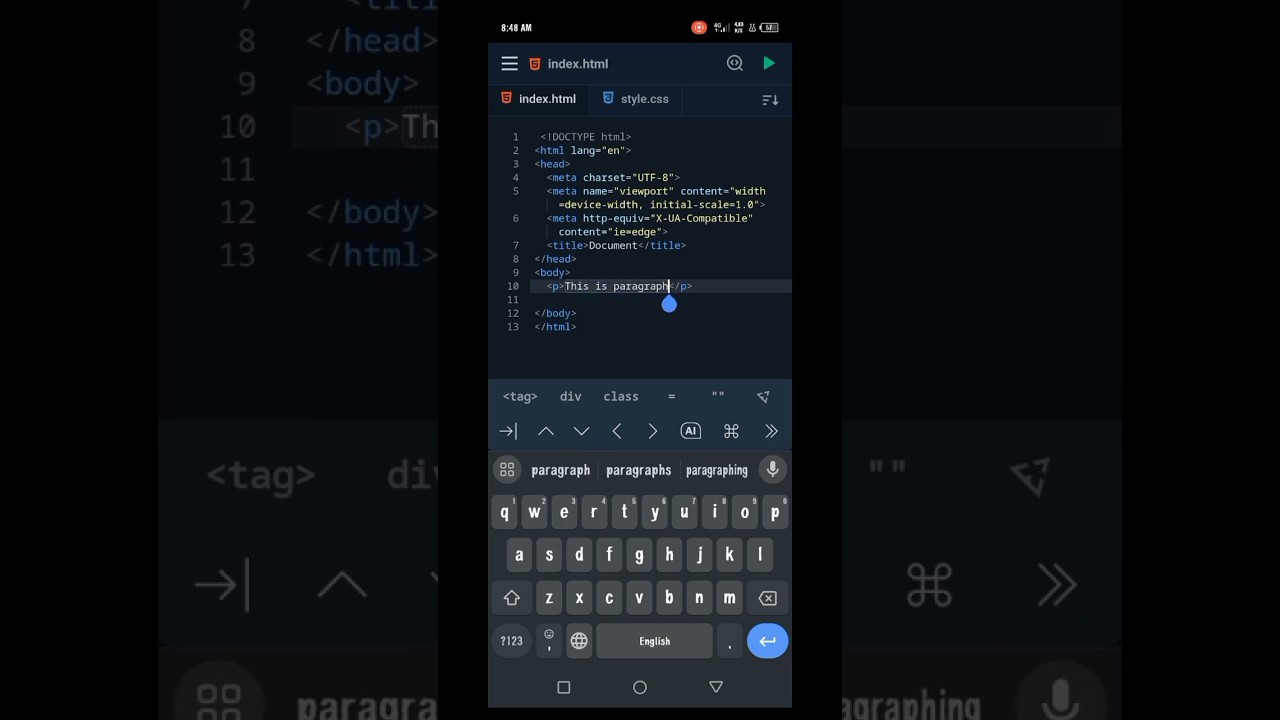 Coding editor for Mobile #Coding #programming