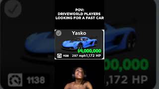 Download lagu POV: Drive World players looking for a fast car... #shorts mp3 Download lagu POV: Drive World players looking for a fast car... #shorts mp3