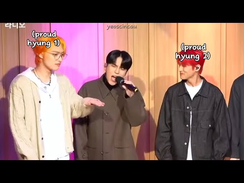 ateez adoring their maknae