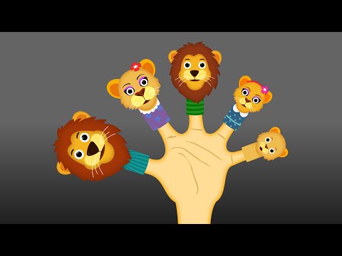 The Finger Family Lion Family Nursery Rhyme | Lion Finger Family Songs Video