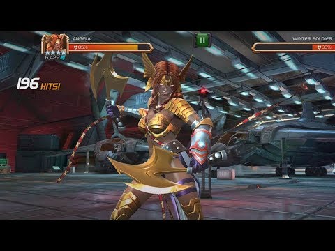 Angela VS Realm of Legends Winter Soldier - Two Rotation Showcase - Marvel Contest Of Champions