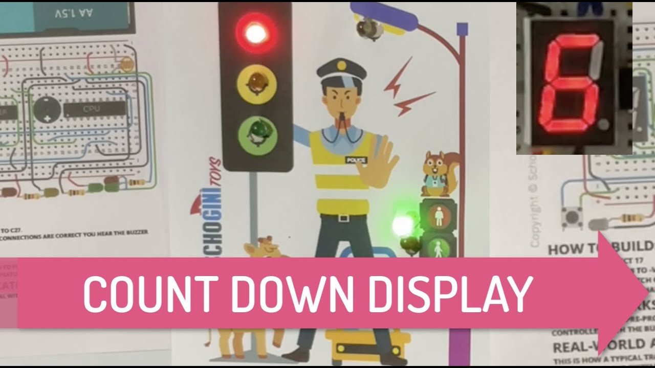 #602C – Intelligent Traffic Science-Electronic Project Kit with 7-Segment Display