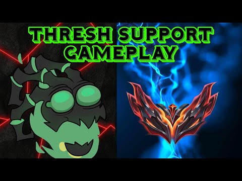 Intense Thresh Support Gameplay - League of Legends [FULL GAME]