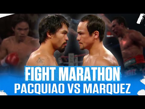 Pacquiao vs Marquez: All Four Fights | FIGHT MARATHON | EPIC BOXING RIVALRY
