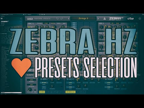 U-HE Zebra HZ 97 ❤️presets selection [The Dark Zebra - Hans Zimmer]