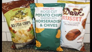 Trader Joe’s Chips: Thanksgiving Stuffing, Horseradish & Chives, Dark Russet Review