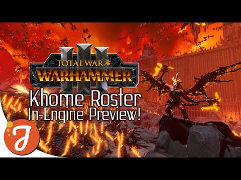 KHORNE IN-GAME ROSTER PREVIEW || Stats // Spells // Abilities || Total War: WARHAMMER III