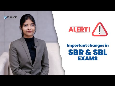 Changes in SBL & SBR Exams | ACCA | September 2023 | Elance | Calicut
