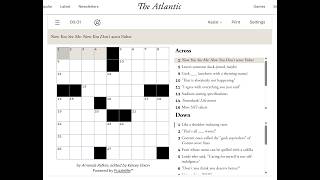 The Atlantic Crossword 14/08/2026