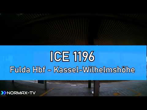 ICE 1196 von Fulda Hbf nach Kassel-Wilhelmhöhe | Zugmitfahrt ICE | Metropolitan + BR101