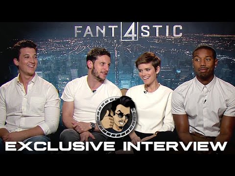 Miles Teller, Jamie Bell, Kate Mara, & Michael B. Jordan Interview - Fantastic Four (HD) 2015