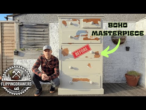 The Biggest Dresser I've Ever Seen - Trash to Boho Beauty