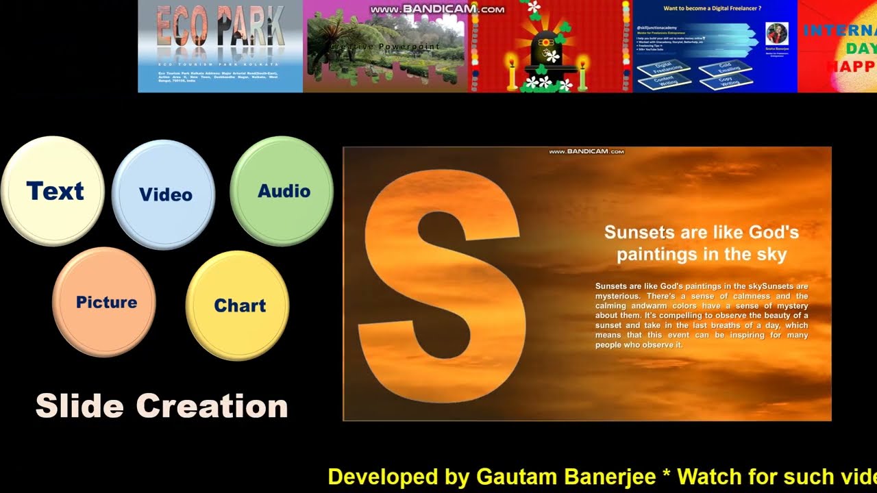 To create slides with text, images, Shapes, and multimedia elements | Powerpoint Tutorial