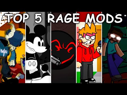 Top 5 Rage Mods #3 - Friday Night Funkin'